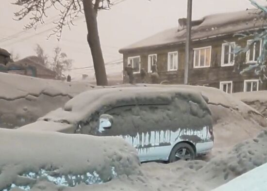 Russia Volcano Eruption