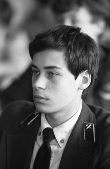 Moscow vocational school student
