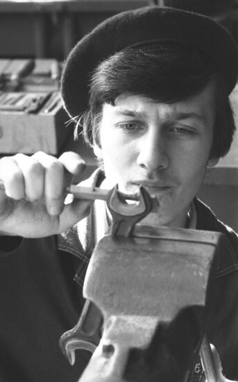 Moscow vocational school student
