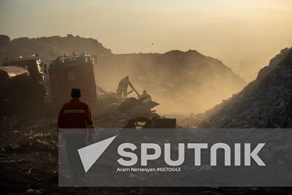 Armenia Garbage Dump Fire