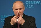 Russian President Vladimir Putin speaks during a news conference following a meeting with his U.S. counterpart Joe Biden at the Villa La Grange in Geneva, Switzerland. Location: Switzerland, Geneva. Author: Sergey Guneev. Switzerland Putin Biden Summit