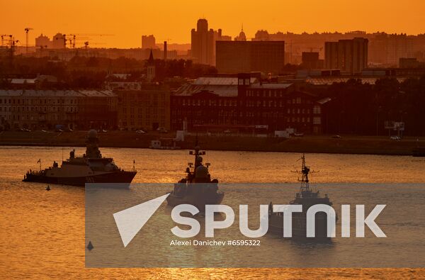 Russia Navy Day Parade Rehearsal