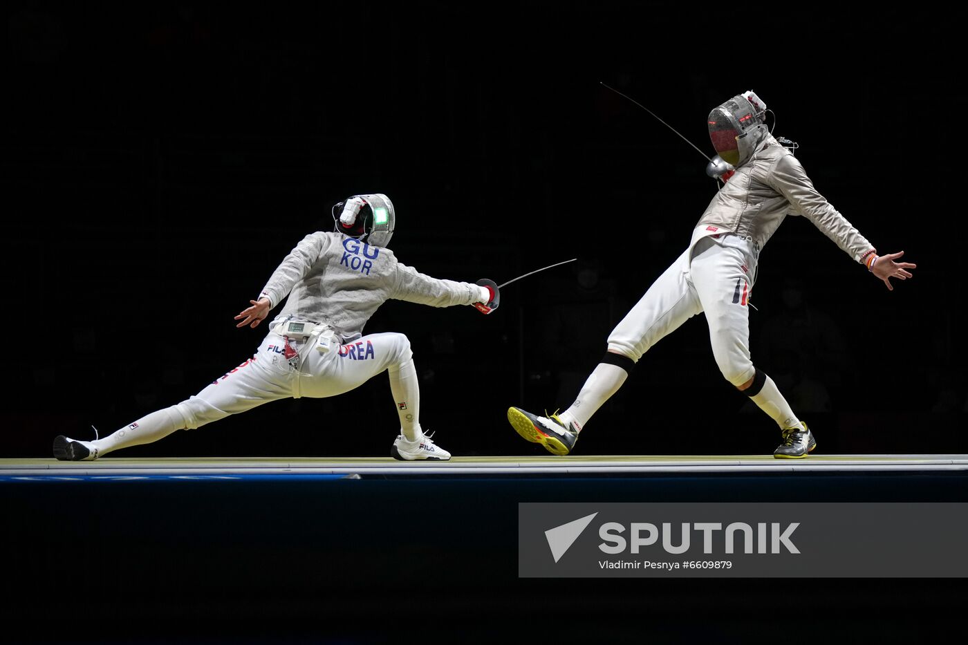 Japan Olympics 2020 Fencing Men Sabre Team Sputnik Mediabank