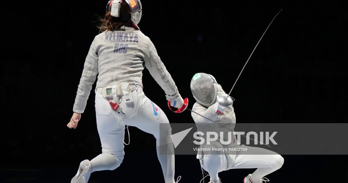 Japan Olympics 2020 Fencing Women Sabre Team Sputnik Mediabank