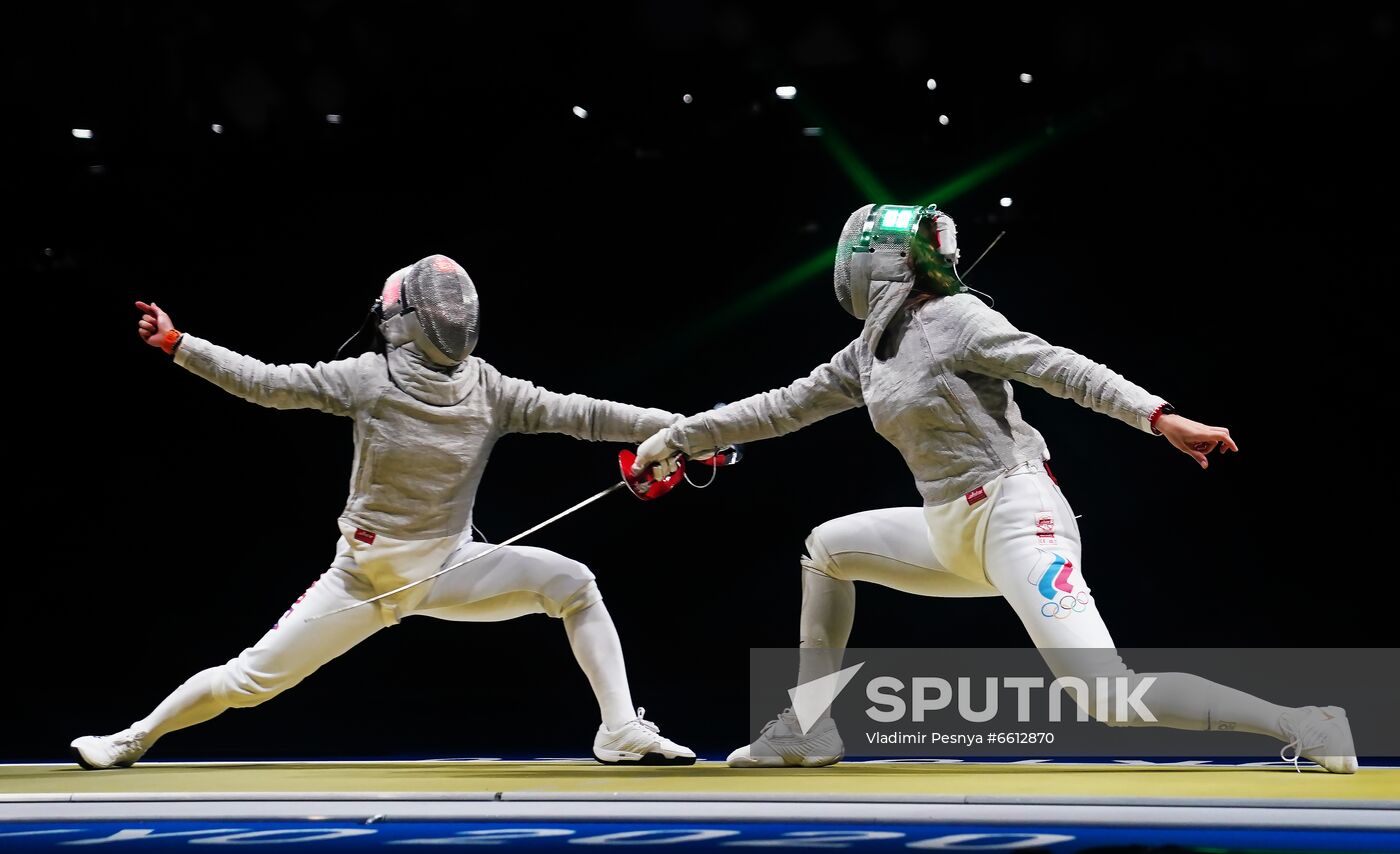 Japan Olympics 2020 Fencing Women Sabre Team Sputnik Mediabank