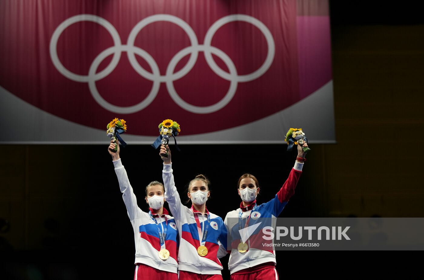 Japan Olympics 2020 Fencing Women Sabre Team Sputnik Mediabank