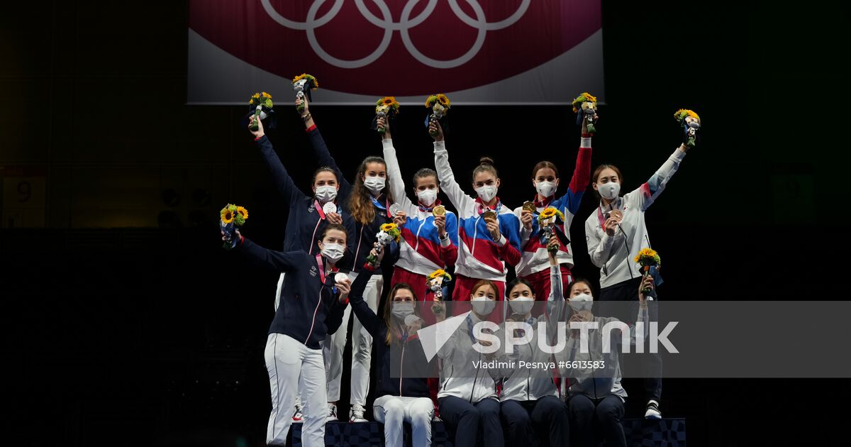 Japan Olympics 2020 Fencing Women Sabre Team Sputnik Mediabank