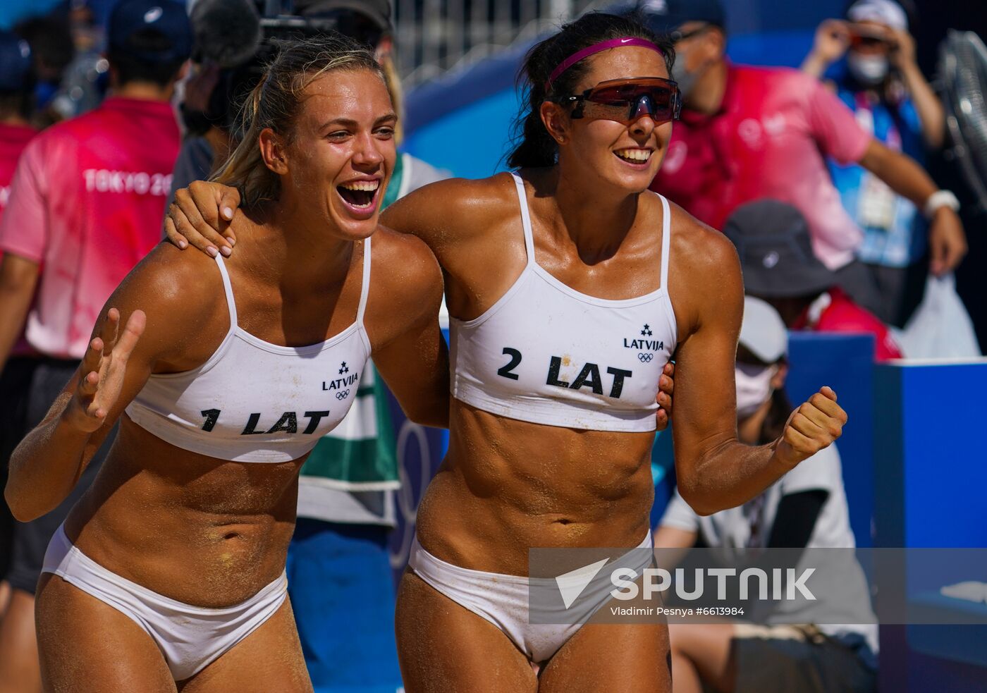 Japan Olympics 2020 Beach Volleyball Women Makroguzova/Kholomina