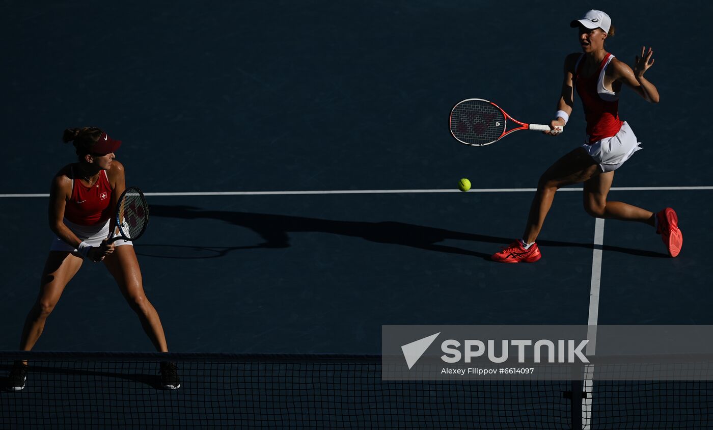 Japan Olympics 2020 Tennis Women Doubles Krejcikova/Siniakova Bencic