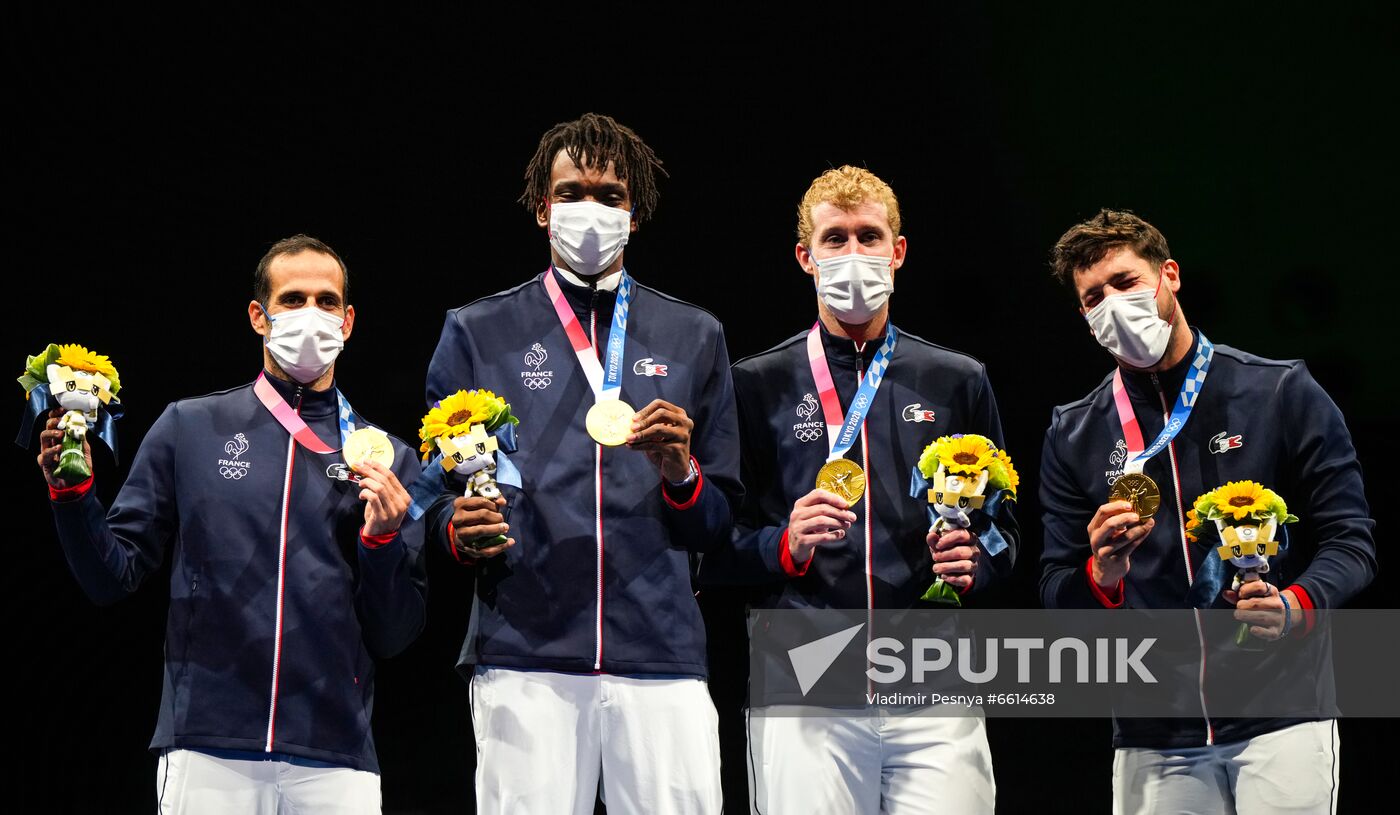 Japan Olympics 2020 Fencing Men Foil Team Sputnik Mediabank