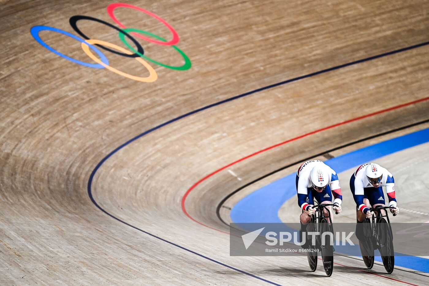 Japan Olympics 2020 Cycling Track Men Team Sprint Sputnik Mediabank