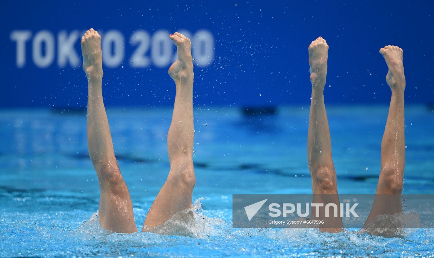 Japan Olympics 2020 Artistic Swimming Duet Free Routine Sputnik Mediabank