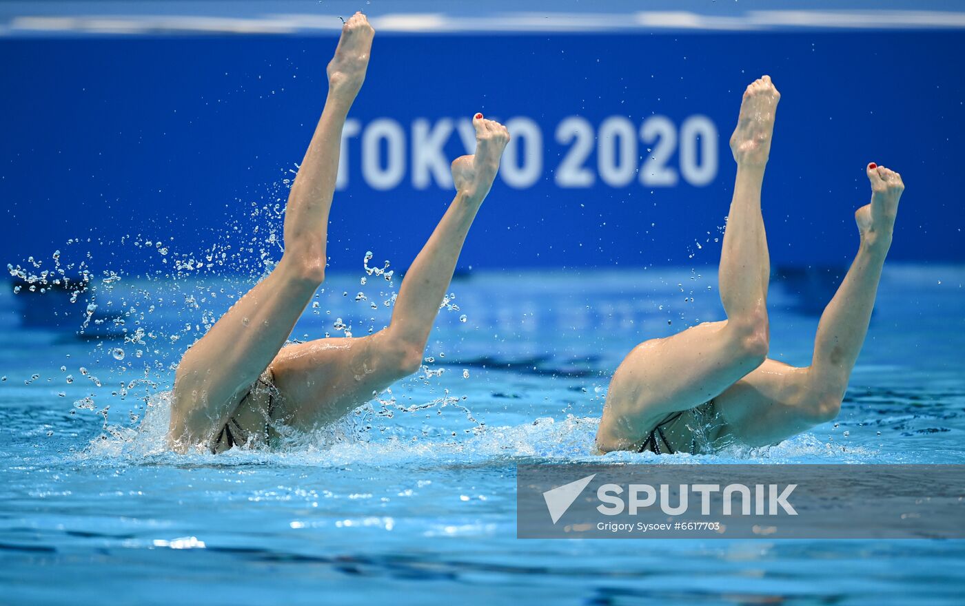 Japan Olympics 2020 Artistic Swimming Duet Free Routine Sputnik Mediabank