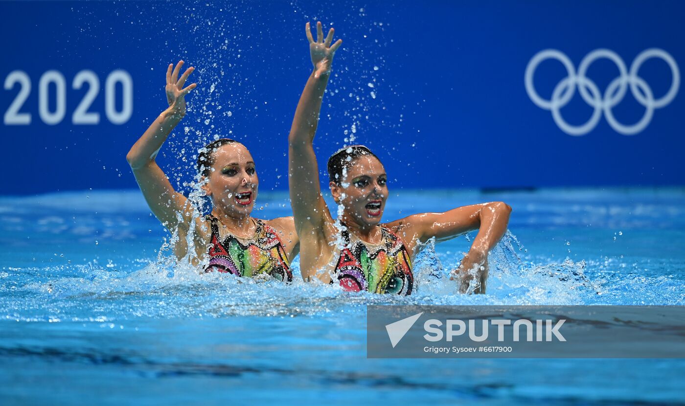 Japan Olympics 2020 Artistic Swimming Duet Free Routine Sputnik Mediabank