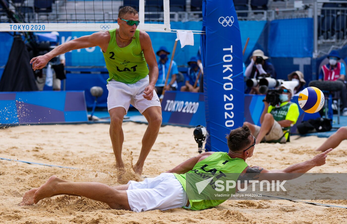 Japan Olympics 2020 Beach Volleyball Men Plavins/Tocs Cherif/Ahmed