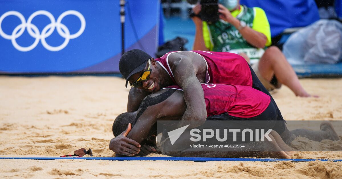 Japan Olympics 2020 Beach Volleyball Men Plavins Tocs Cherif
