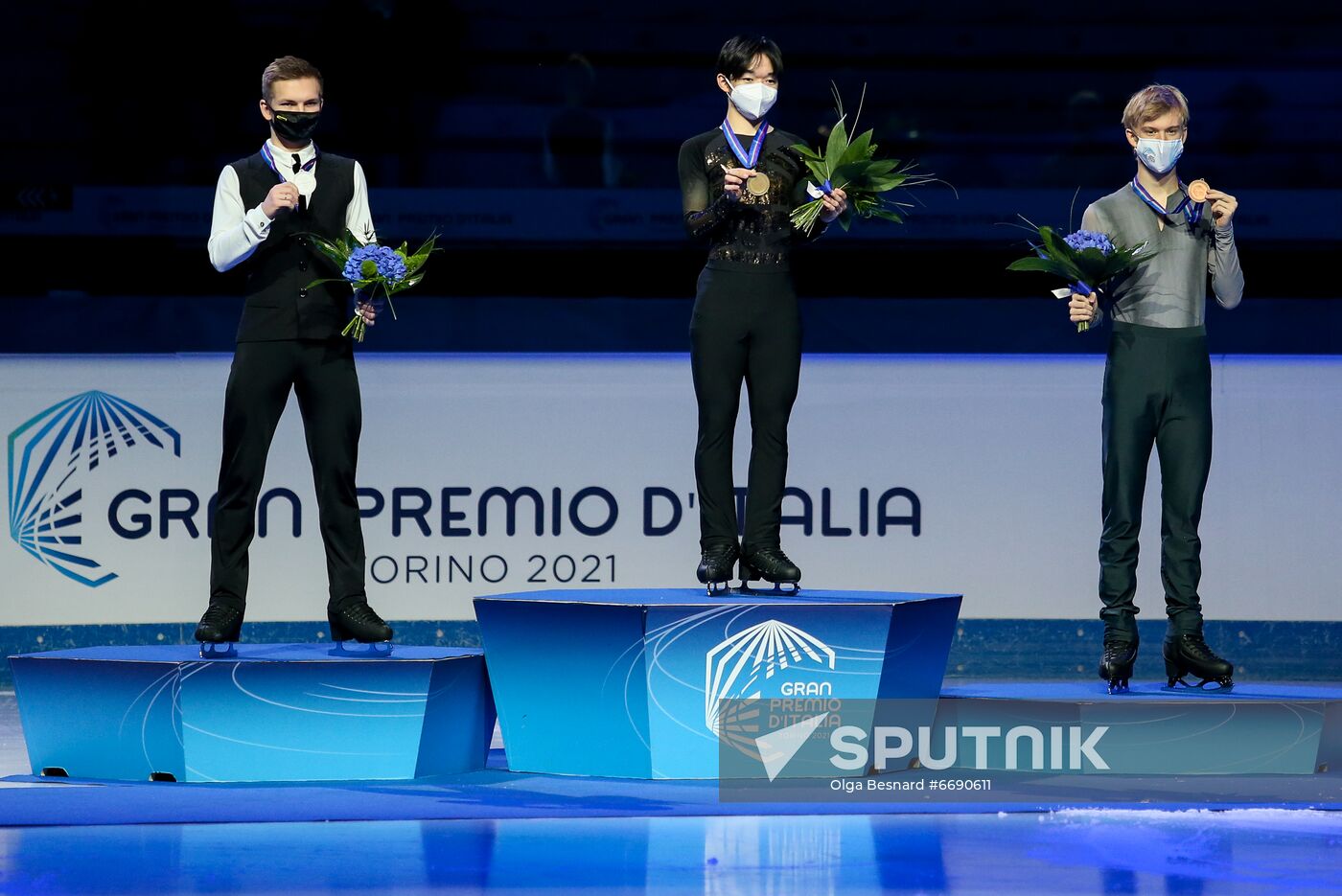Italy Figure Skating Grand Prix Victory Ceremony Sputnik Mediabank