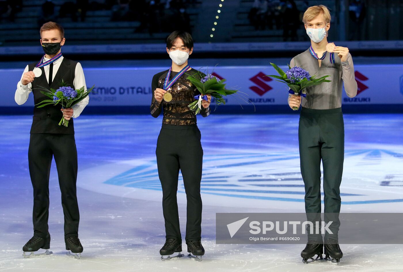 Italy Figure Skating Grand Prix Victory Ceremony Sputnik Mediabank
