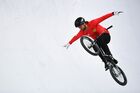 France's Anthony Jeanjean competes in the final during the BMX Freestyle Park European Championships, at the Music Media Dome, in Moscow, Russia. Location: Russia, Moscow. Author: Vladimir Astapkovich/Sputnik. Russia BMX Freestyle Park European Championships