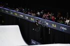 Switzerland's Alexandre Sideris competes in the final during the BMX Freestyle Park European Championships, at the Music Media Dome, in Moscow, Russia. Location: Russia, Moscow. Author: Vladimir Astapkovich/Sputnik. Russia BMX Freestyle Park European Championships