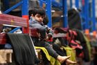 A refugee boy is seen at the Bruzgi logistics centre providing accommodation to migrants near the Bruzgi-Kuznica Bialostocka border crossing at the Belarusian-Polish border in Grodno region, Belarus. Migrants from the Middle East and North Africa trapped in Belarus have converged on the border with Poland, where razor wire fences and Polish troops have repeatedly blocked their entry. Location: Belarus, Grodno Region. Author: Pavel Bednyakov/Sputnik. Belarus Poland Border Refugees