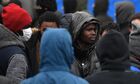 Refugees are seen at the Bruzgi logistics centre providing accommodation to migrants near the Bruzgi-Kuznica Bialostocka border crossing at the Belarusian-Polish border in Grodno region, Belarus. Migrants from the Middle East and North Africa trapped in Belarus have converged on the border with Poland, where razor wire fences and Polish troops have repeatedly blocked their entry. Location: Belarus, Grodno Region. Author: Pavel Bednyakov/Sputnik. Belarus Poland Border Refugees