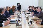 In this handout photo released by Russian Foreign Ministry, Russian Foreign Minister Sergey Lavrov, left, and his Brazilian counterpart Carlos Alberto Franca are pictured during their meeting, in Moscow, Russia. Editorial use only, no archive, no commercial use. Location: Russia, Moscow. Russia Brazil
