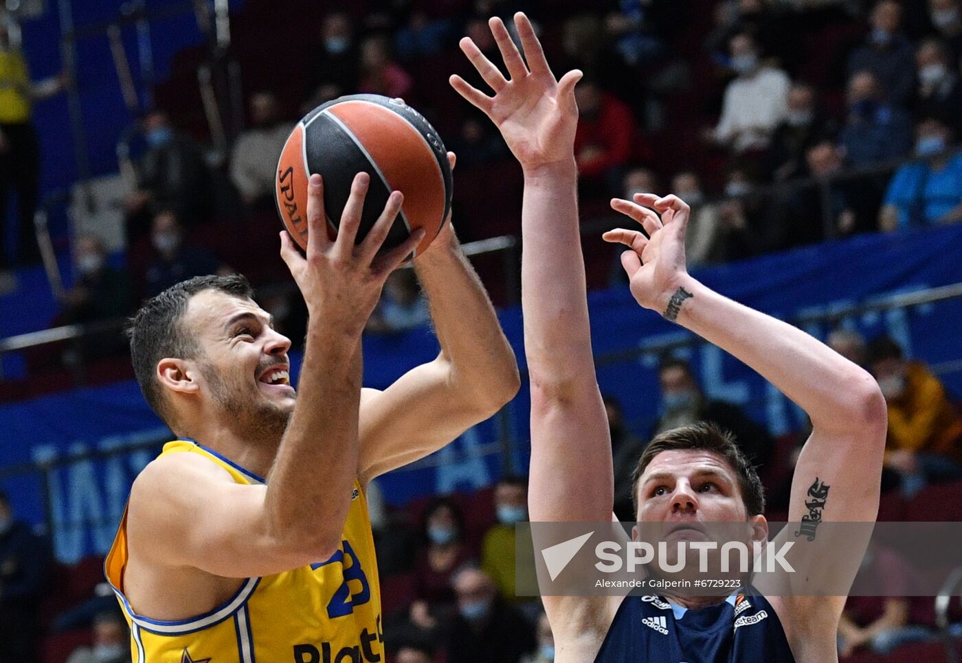 Russia Basketball Euroleague Zenit Maccabi Sputnik Mediabank