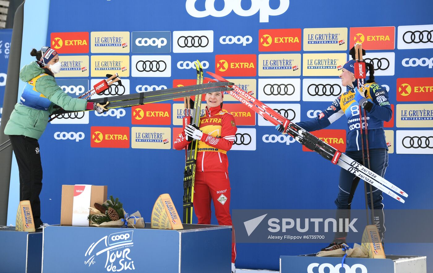 Italy Cross Country Skiing Tour de Ski Women Sputnik Mediabank