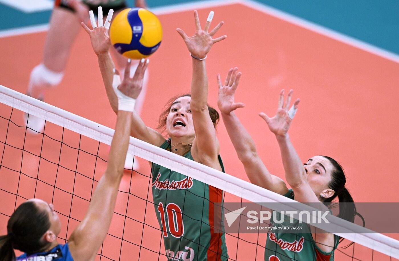 Russia Volleyball Superleague Women Dynamo Lokomotiv Sputnik Mediabank