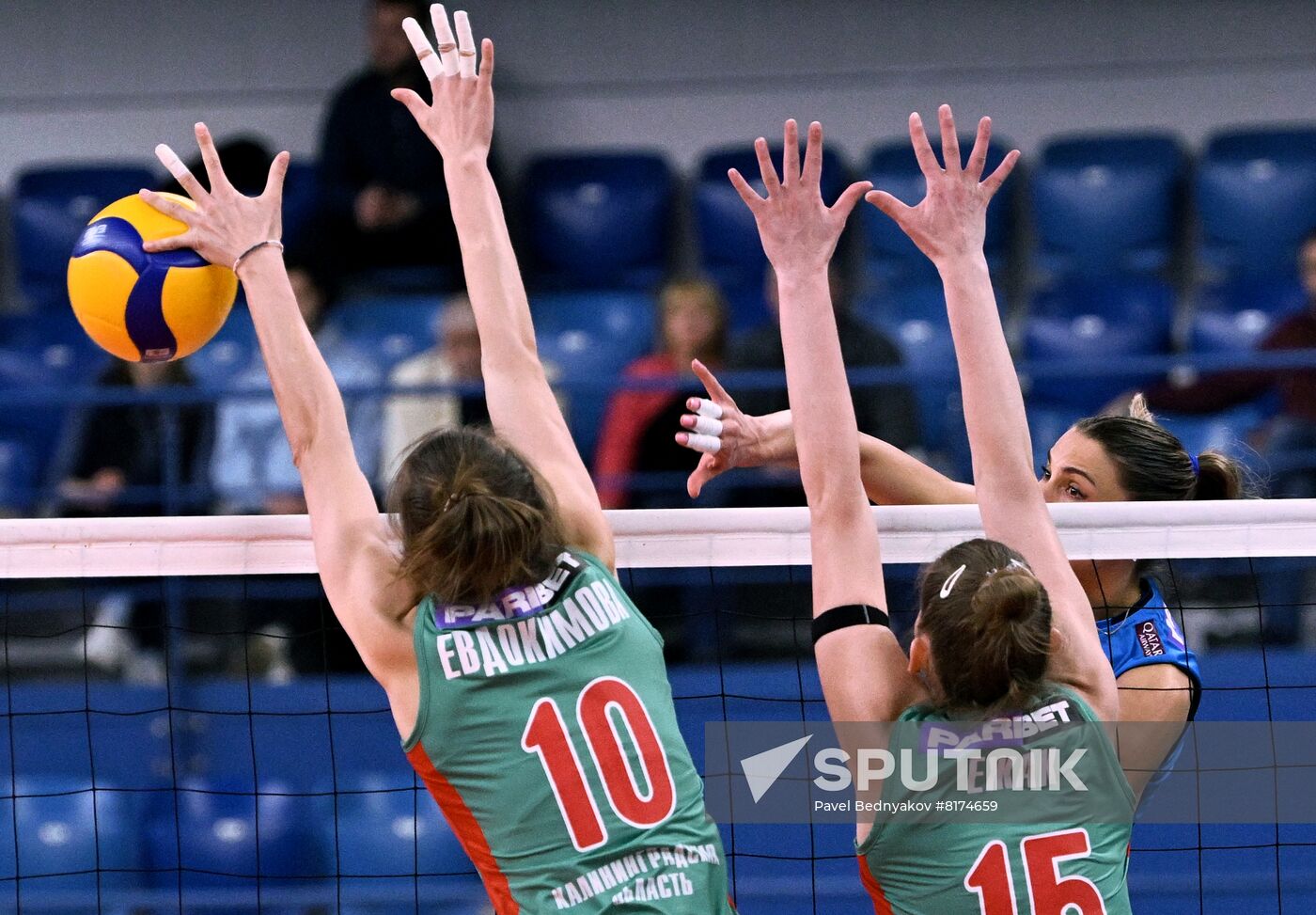 Russia Volleyball Superleague Women Dynamo Lokomotiv Sputnik Mediabank