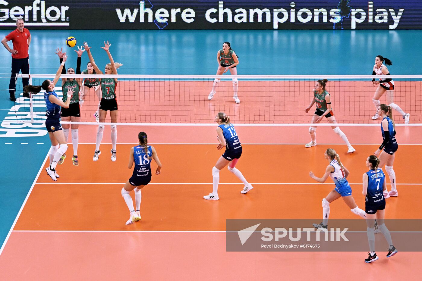 Russia Volleyball Superleague Women Dynamo Lokomotiv Sputnik Mediabank