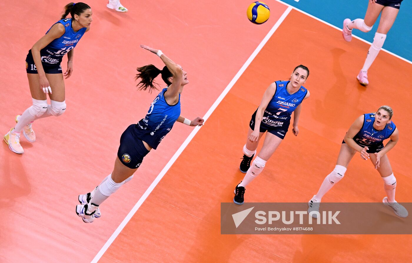 Russia Volleyball Superleague Women Dynamo Lokomotiv Sputnik Mediabank