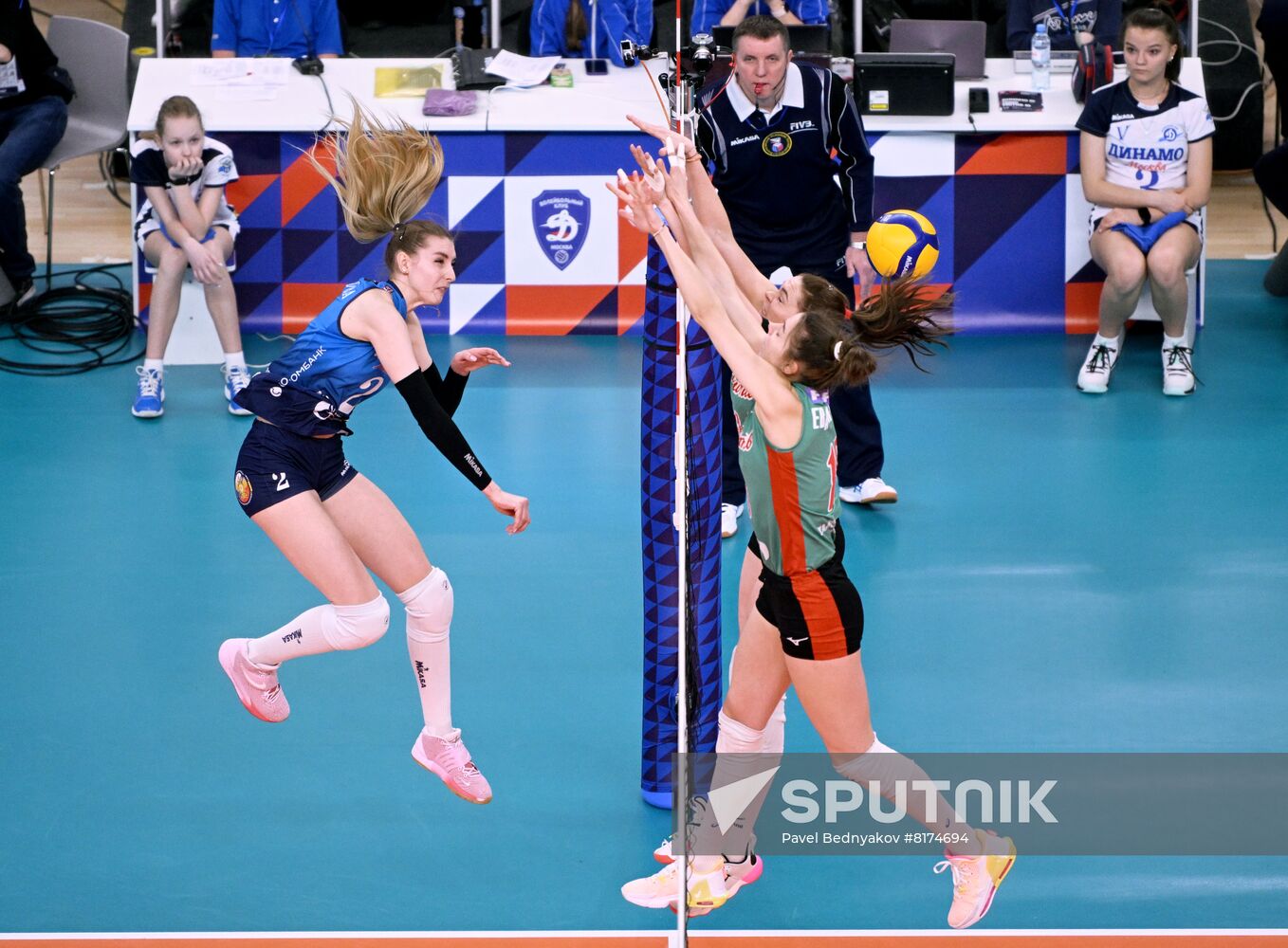 Russia Volleyball Superleague Women Dynamo Lokomotiv Sputnik Mediabank