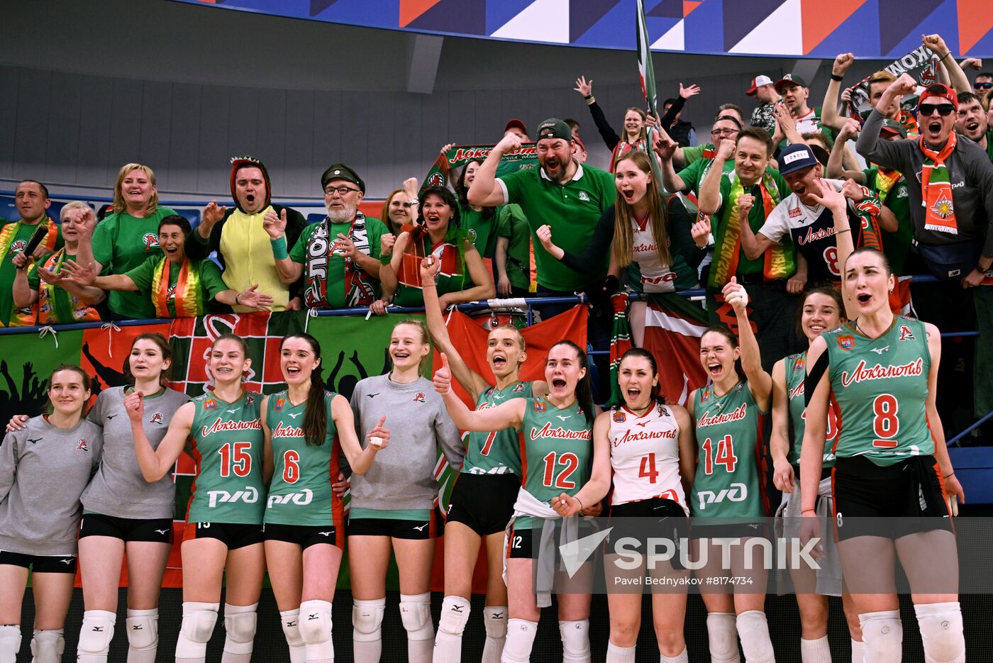 Russia Volleyball Superleague Women Dynamo Lokomotiv Sputnik Mediabank