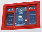 A window is decorated as part of the Windows of the Victory campaign marking the 77th anniversary of the victory over Nazi Germany in World War Two, at a kindergatren in the settlement of Severo-Yeniseysky, Krasnoyarsk region, Russia. Location: Russia, Krasnoyarsk region. Author: Ilya Naymushin/Sputnik. Russia Victory Windows Campaign