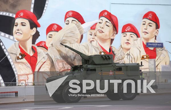 Russia WWII Victory Parade Rehearsal