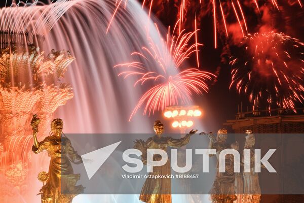 Russia WWII Victory Day Fireworks