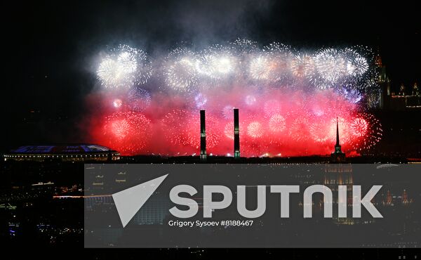 Russia WWII Victory Day Fireworks