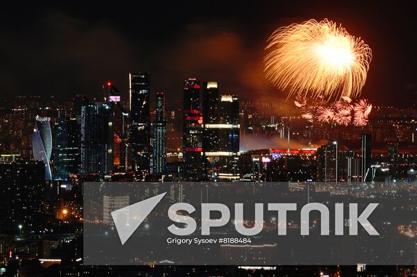 Russia WWII Victory Day Fireworks