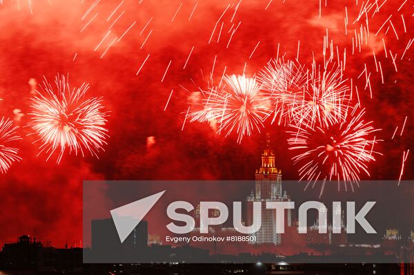 Russia WWII Victory Day Fireworks