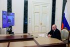 Russian President Vladimir Putin chairs a meeting with members of the Security Council via a video conference at the Kremlin in Moscow, Russia. Location: Russia, Moscow. Author: Mikhail Metzel/Sputnik. Russia Putin Security Council