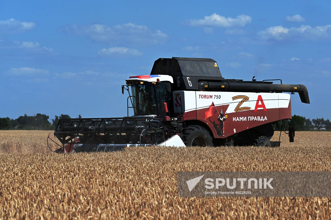 Russia Agriculture Wheat Harvesting Sputnik Mediabank