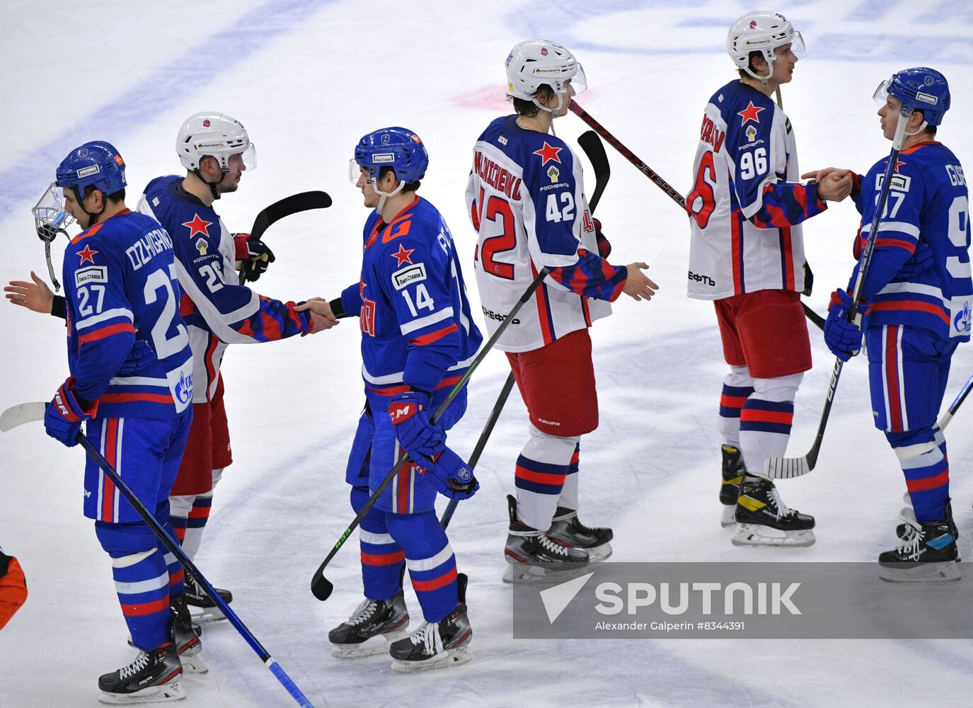 Russia Ice Hockey Kontinental League SKA CSKA Sputnik Mediabank