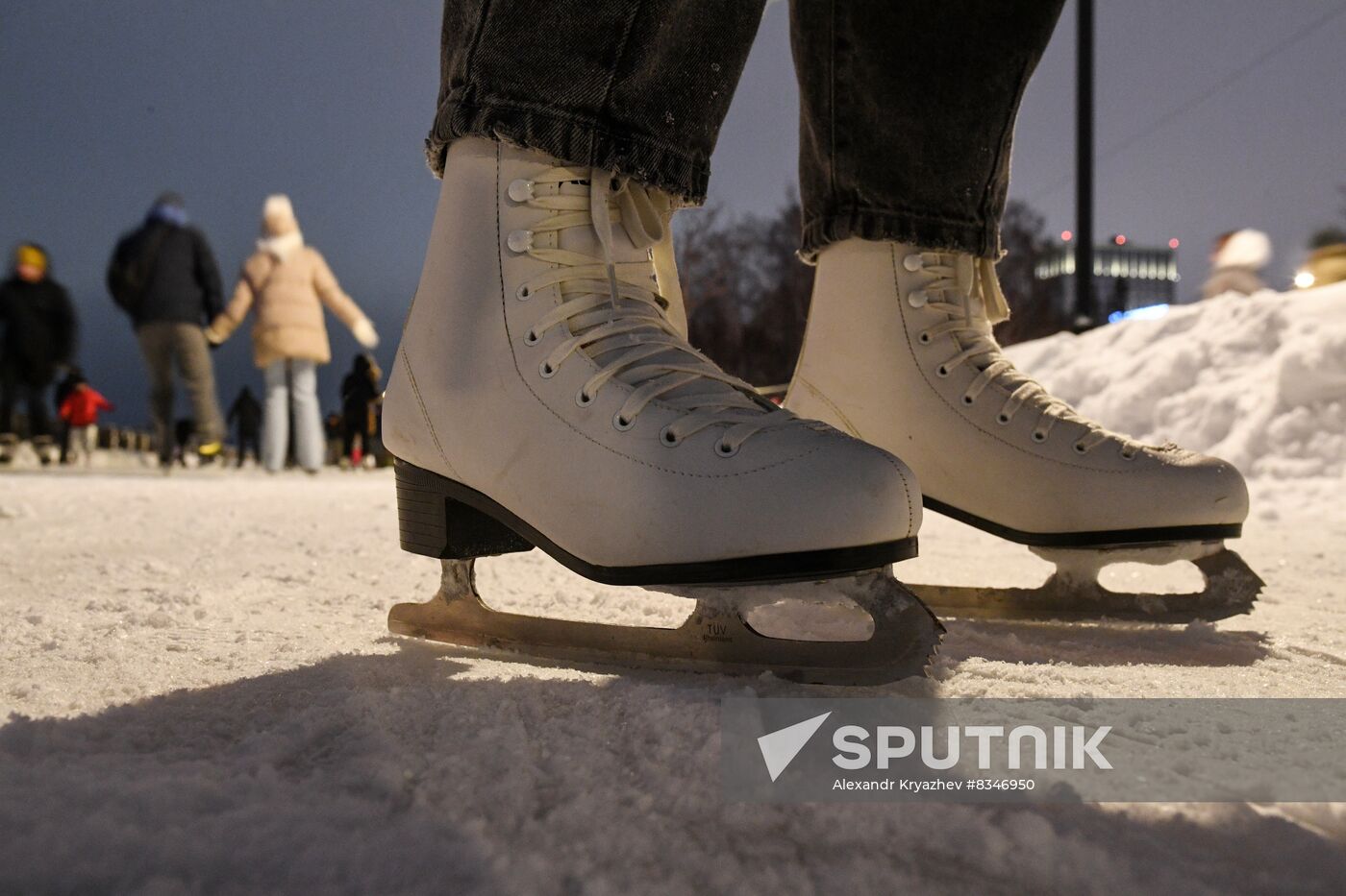 Russia Longest Ice Skating Rink Sputnik Mediabank