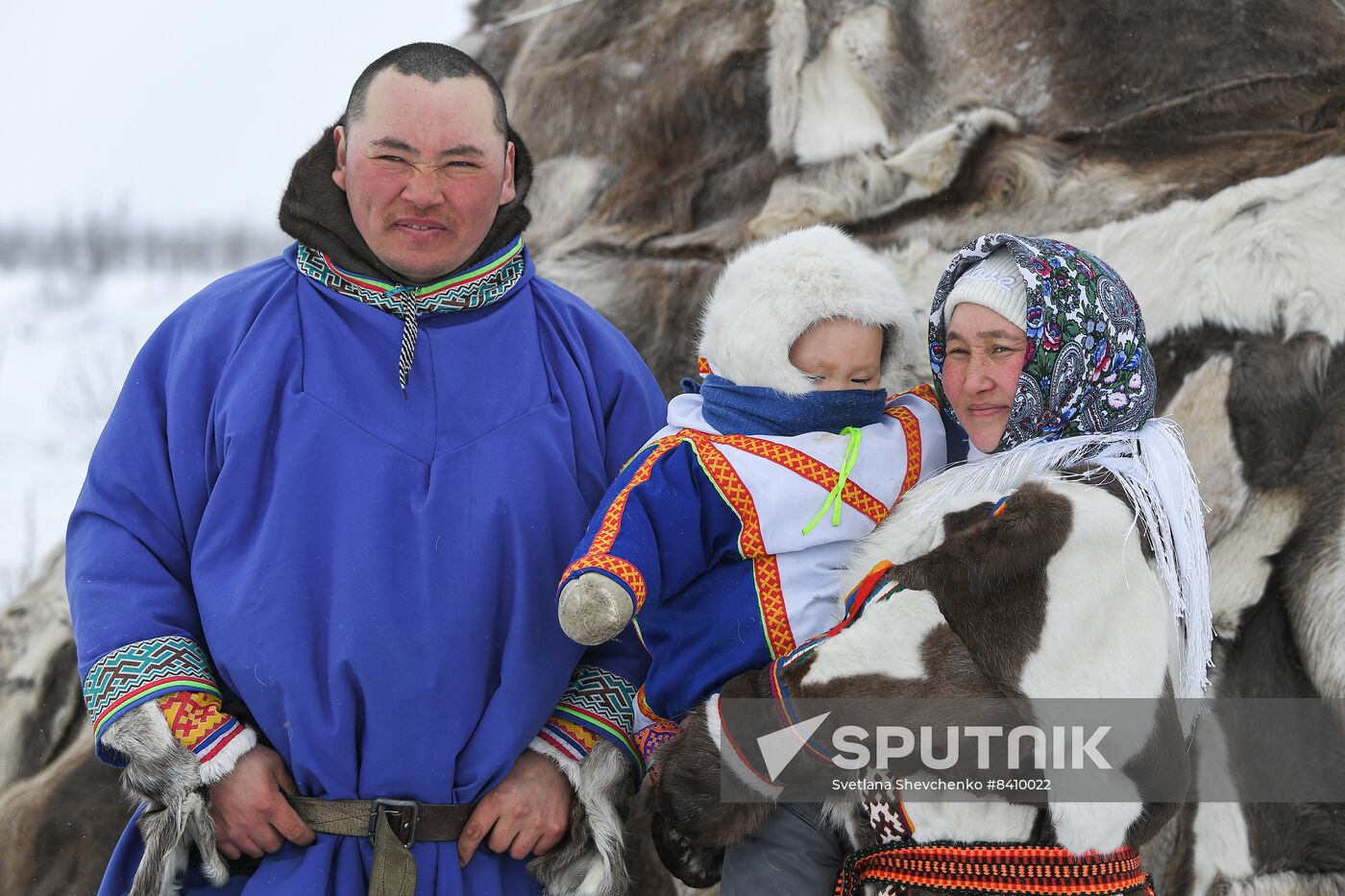 Russia Siberia Reindeer Breeder's Camp