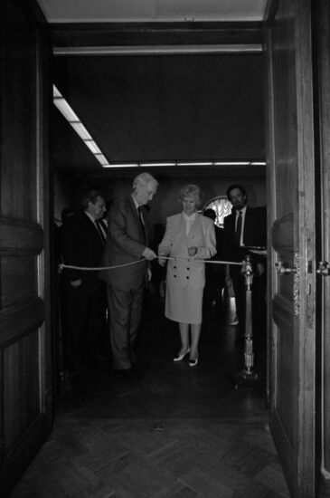 President of Iceland Vigdis Finnbogadottir in Soviet Union