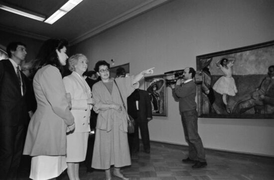 President of Iceland Vigdis Finnbogadottir visits USSR