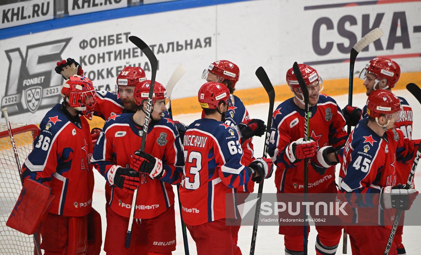 Russia Ice Hockey Kontinental League CSKA - SKA