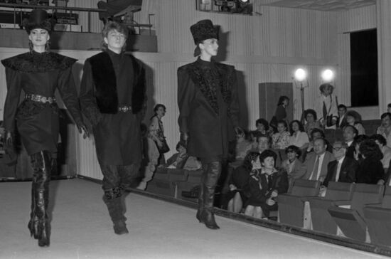 French fashion designer Pierre Cardin in Alma-Ata